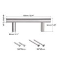 thumbnail image 2 of Unique Bargains 4' Length 2.5' Hole Center Stainless Steel T Bar Pull Handle 10mm Diameter, 2 of 6