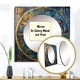 thumbnail image 3 of Designart "The Enigma Vintage Mandala Depiction" Modern Geometric Gold Large Square Mirror - Square Bedroom Mirror Printed Wall Decor - Modern Square Printed Wall Mirror Art, 3 of 5