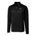 thumbnail image 2 of Men's Cutter & Buck  Black Buffalo Bisons Big & Tall Traverse Stripe Stretch Quarter-Zip Top, 2 of 3