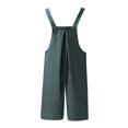 thumbnail image 7 of GILIGEGE Women's Summer Jumpsuits Short Overalls Casual Rompers Beach Fashion Vacation Ouitfits Sleeveless Jumpers 2025 Adjustable Strap Loose Linen Short Bib Overalls Jumpsuit Rompers Short Overalls, 7 of 7