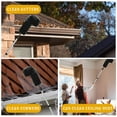 thumbnail image 3 of Gutter Cleaning Brush from the Ground 10.1FT Extendable Gutter Cleaner Brush Roof Gutter Cleaning Tools with 8 Extension Pole and 2 Brush Heads, Easy Remove Leaves and Debris, 3 of 12