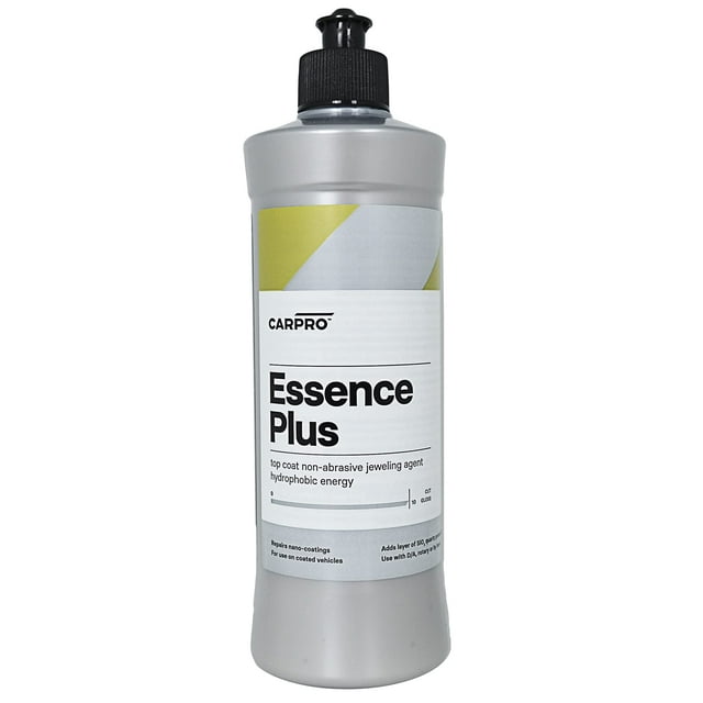 CARPRO Essence Plus Non-Abrasive Gloss Agent, SiO2, Blend of Ceramic Coat Repair Agents, High Gloss Quartz Resins, and Hydrophobic Nanoparticles for Repairing Durable Ceramic Coatings - 500ml (17oz)