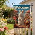 thumbnail image 4 of C Polyester Easter Garden Flag With Double Sided Bunny Egg Plants Print For Outdoor Decoration C, 4 of 6