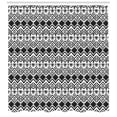 thumbnail image 3 of Ambesonne Geometric Shower Curtain, Modern Line Zig Zag, 69"Wx84"L, Black and White, 3 of 3