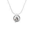 thumbnail image 2 of Delight Jewelry Silvertone Knight - Mascot Laugh Ring Charm Necklace, 18", 2 of 4