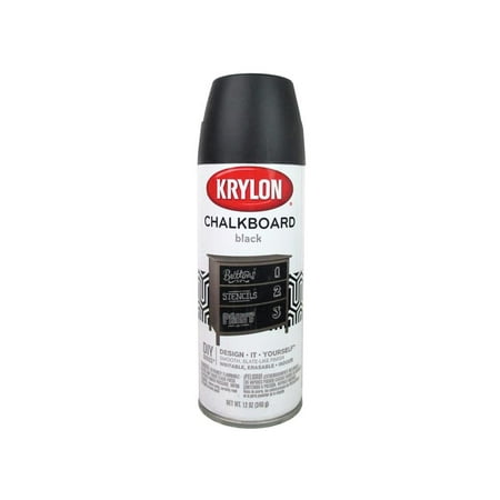 Krylon Chalkboard Paint 12oz Black (Best Chalkboard Paint For Walls)