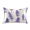 thumbnail image 7 of Yayeee Pillowcase Standard Size Set of 2 Satin Wrinkle Resistant Pillow Case, Lavender Pattern, 7 of 7