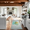 thumbnail image 6 of Floral Farmhouse Kitchen Rugs Set 2 Piece Colorful Spring/Summer Flowers Decorative Rugs for Kitchen Low-Profile Floor Mats Decorations for Home Kitchen (17"x48"+17"x30"), 6 of 6