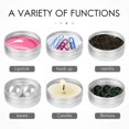 thumbnail image 3 of 30 Pack Screw Top Round Metal Lip Balm Tins Containers Lids (1oz), 3 of 5