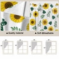 thumbnail image 5 of Swag Valance Curtains for Windows, Spring Sunflowers Light Filtering Kitchen Curtains with Rod Pocket, Green Leaves Yellow Floral Rustic Botanical Window Treatment Valances, 36x45 - 2 PCS, 5 of 9