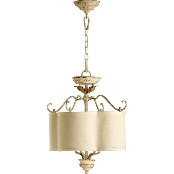 Quorum Lighting Salento 4-Light Dual Mount Pendant, Persian White, 18 Width, 21.5 Height