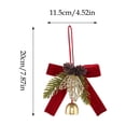 thumbnail image 3 of WDOBM Christmas Decorative Bows, Christmas Bowknot Bells Pendant Hanging Ornament, Christmas Tree Bow, Hanging Christmas Ornaments for Home Decor Indoor, 3 of 9