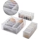 thumbnail image 1 of Billuyoard Organizador de ropa interior plegable, sujetador, corbata, calcetines, caja de almacenamiento de ropa, contenedor, armario, Almacenamiento y organización del hogar Blanco 6+7+ 11 celdas, 1 of 6