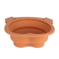 thumbnail image 1 of Cuenco plegable para perros de 600ml, cuenco portátil plegable multifuncional duradero para perros, color marrón, para senderismo y acampada, 1 of 5