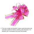 thumbnail image 4 of Uxcell 5pcs Large Pull Bow Gift Wrapping Bows Organza Bows for Wedding Baskets Presents Rose Red 15 cm, 4 of 6