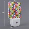 thumbnail image 2 of Honeii Colorful Bulldog Print LED Night Light with Light Sensor, Night Lights Plug Into Wall,Ideal for Bedrooms and Hallways-EU, 2 of 7
