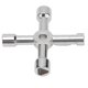 thumbnail image 5 of Utility Key Wrench Zinc Alloy 4 in 1 Multifunctional Hand Tool for Cabinet Valve, 5 of 5