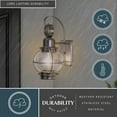 thumbnail image 2 of Chatham 6.5" Outdoor Wall Light Brushed Nickel, 2 of 9