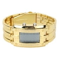 thumbnail image 2 of Reloj de hombre de moda, exquisito, resistente al agua, de aleación, LED, con pantalla de tiempo binario (dorado), 2 of 14