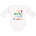 thumbnail image 3 of Inktastic Nanny and Pops Love Me Grandkids Boys or Girls Long Sleeve Baby Bodysuit, 3 of 5