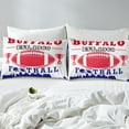 thumbnail image 4 of Erosebridal Football Print Sheet Set Twin,Blue Red Bedding Sets Twin Size,Teenager Bedroom Decor(Buffalo),3pcs, 4 of 7