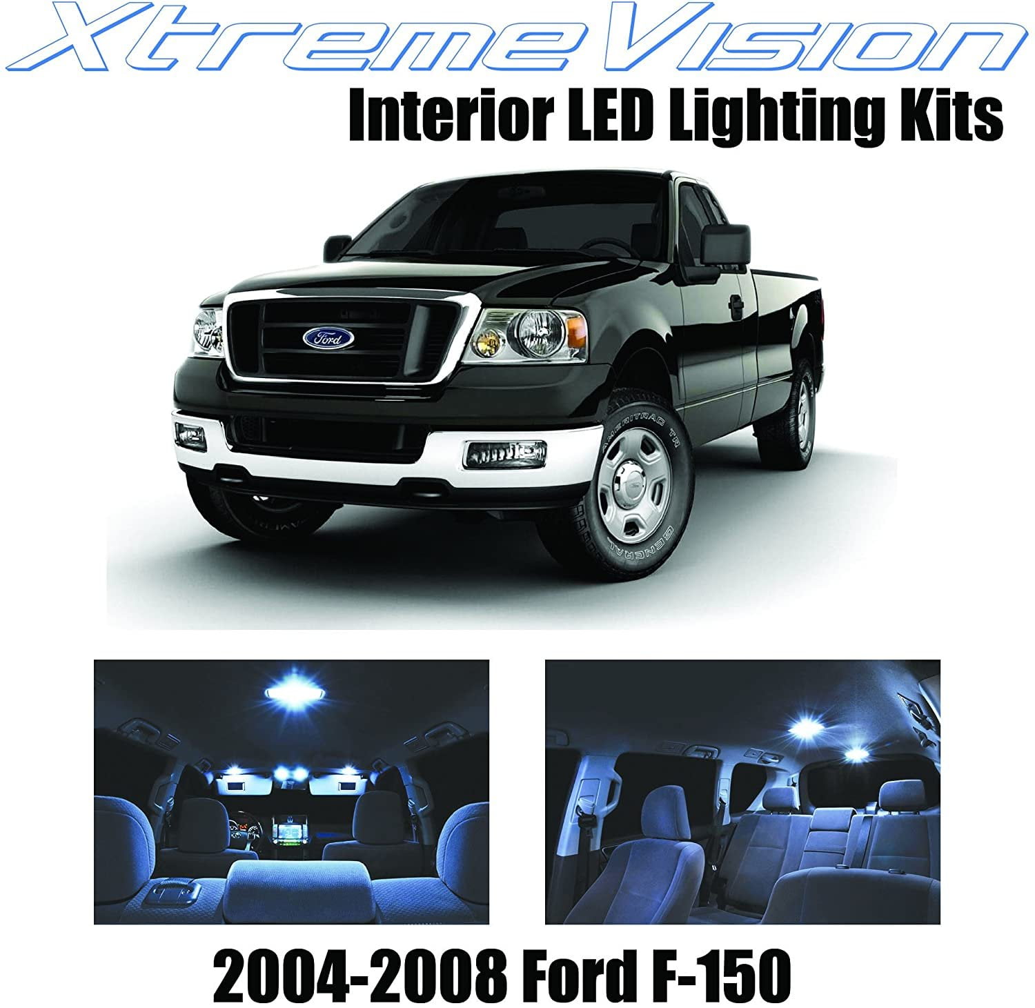 BLUE LED Interior Lights Replacement Kit for 2015-2017 Ford Expedition 11 bulbs
