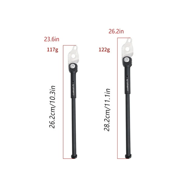 Bike Kickstand Replacement Outdoor Cycling Accessory Replacing Accessories Professional Modified Parts Bicycle Body Rack Bikes Side Kickstands Red 18in