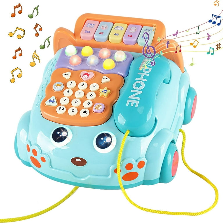 Baby Phone Toy,baby Toy Phone Cartoon Baby Piano Music Light Toy Children  Pretend Phone, Kids Cell Phone Girl With Light Parent-child Interactive Toy