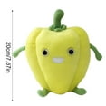 thumbnail image 2 of Giant Vegetable Fruit Plush Toys,Cute Vegetable And Fruit Stuffed Plush,Spring Easter Birthday Gifts for All Age+,Yellow Pepper, 2 of 3