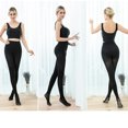 thumbnail image 6 of TIHLMK Legging Pants Women's Large Size Leggings Thermal Pantyhose Tights High Elastic Opaque Tights, Winter Warm Elastic Pants Fleece Lined Thick Black, 6 of 9