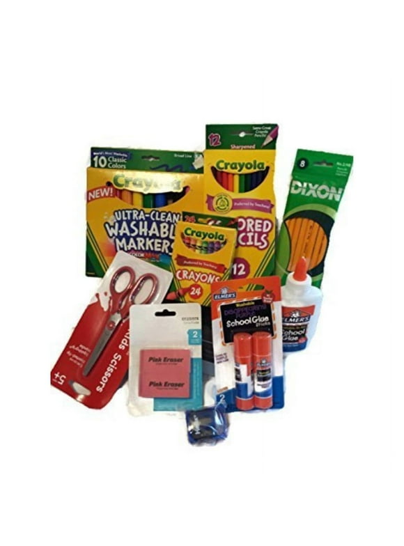 Back to School Essentials Supplies Kit Bundle K-8