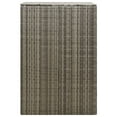 thumbnail image 5 of vidaXL Single Wheelie Bin Shed Gray 27.6"x31.5"x46.1" Poly Rattan, 5 of 6