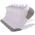 thumbnail image 2 of Baberdicy Sock Slippers Men Clearance！Low with Cushioning Running Socks Cut Athletic Breathable 6 Socks And Pairs Men Ankle Women Socks Sports Socks , No Show Men Socks White, 2 of 4