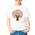 thumbnail image 4 of LUOGENLI Comfort Boys Planet Printed Casual Crew Neck Short Sleeved T-Shirt Little Boys Summer Planet Printed Boys Casual T Shirt Tops Boys Shirts 3-White Size 4-5 Years, 4 of 4
