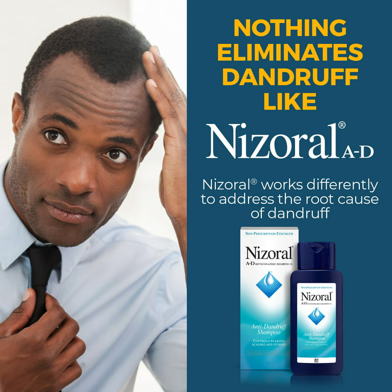 Snor Bred vifte Kollega Nizoral A-D Anti-Dandruff Shampoo - 2 Bottles, 7oz Each - Walmart.com