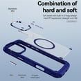 thumbnail image 4 of for iPhone 15 Case Magnetic Phone Case Mag-Safe Charging Support, TPU Bumper Hard PC Backplane Light Fit Shockproof Protective Case Cover for iPhone 15 Men Women Girls, Blue, 4 of 9