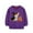 Purple, variant on Mercatoo Kids Boys Girls Halloween Sweatshirts Cute Dog Pumpkin Embroidery Long Sleeve Pullover Shirts Fall Winter Warm Tops