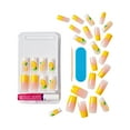 thumbnail image 6 of KISS Gel Fantasy Allure Press on Nails, Gentle Whisper, Yellow, Long Square, 30 Count, 6 of 10