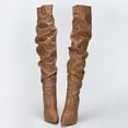 thumbnail image 3 of KaLI_store Boots for Women Women Stretch Heel Thigh High Over The Knee Boots Coffee,7, 3 of 4