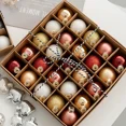 thumbnail image 4 of 25 piezas de adornos de bolas de Navidad, bolas de cristal, decoración para el árbol de Navidad del hogar, 4 of 5