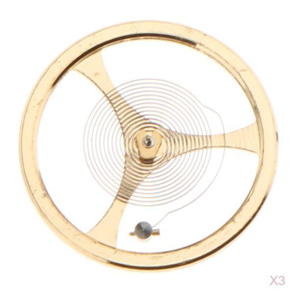 3x Muelle de de Balance Del Reloj para 46941 46943 Movimientos Accesorios de Reparación jinwen Mire las piezas de la rueda de equilibrio