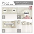 thumbnail image 2 of No Hook Waffle-Weave Shower Curtain with Snap-in Fabric Liner Set,A, 2 of 5