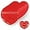 Red 3.3x2in, variant on 100pcs Mini Bags for Small Business, 2x3 inch Heart-Shaped Jewelry Bags Clear Mylar Ziplock Baggies Cute Packaging Supplies for Earring Sample