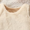 thumbnail image 4 of WOYY Newborn Girls Cute Duck Outfits Plush Sleeveless Bodysuit Stockings Hat Set, Sizes 6-12M, 4 of 6