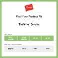 thumbnail image 6 of Hanes Girls Ankle Socks Value Pack, 6-Pack, Pure Comfort SuperSoft Ankle Socks for Infant and Toddler Girls, 6 of 6