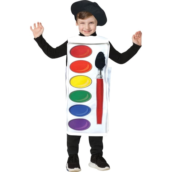 Rasta Imposta GC199236 Watercolor Paint Palette Child Costume - Size 3-6X