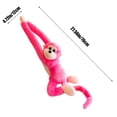 thumbnail image 3 of TanSiDing Long Arm Monkey Plush Toy Hanging Decor with Sound Interactive Stuffed Animal for Room Nursery Playroom, 3 of 7