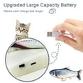 thumbnail image 4 of Acaricie el juguete eléctrico del pez del juguete de la simulación de los pescados de los pescados de la simulación del juguete del gato del juguete del animal doméstico Zhivalor Accesorios de Baño, 4 of 6