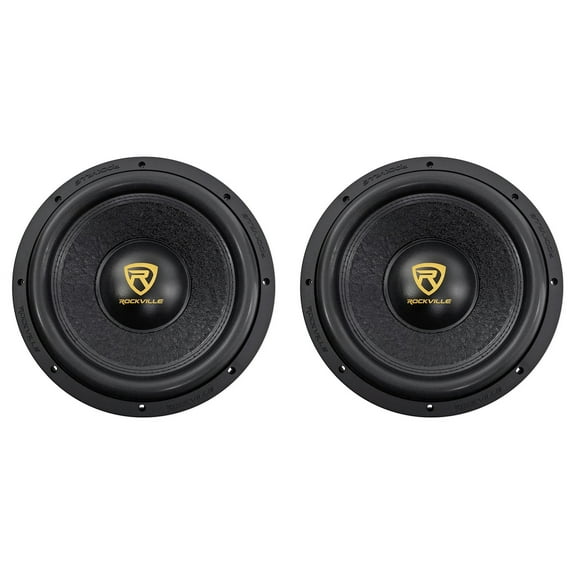 (2) Rockville W12K9D2 V3 12" K9 V3 4000w Peak/1000w RMS Car Subwoofer DVC 2-Ohm Sub