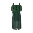 thumbnail image 1 of goowrom Robe d'Halloween pour Femme, une-Pièce à Encolure Bateau et Épaules Dénudées, 1 of 9